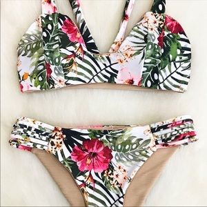 Cupshe Floral Print Bikini Set